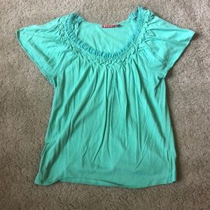 Flowy cap sleeve shirt